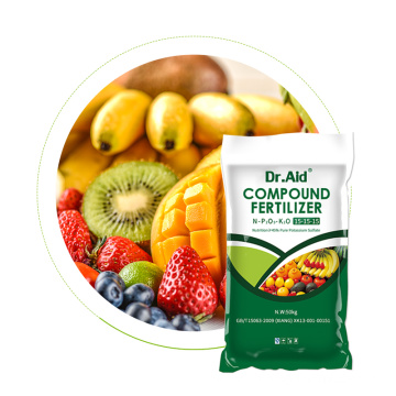 DR AID NPK 15 15 15 Formule chimique de type Soufre Fertilizer le composé d&#39;acides aminés pour les fruits de pastèque de banane